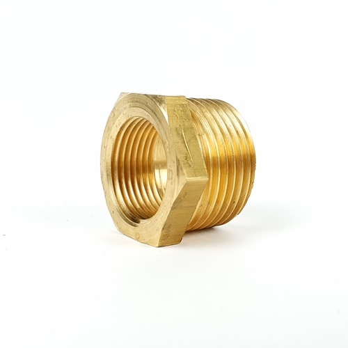 ANA ข้อต่อลดเหลี่ยมทองเหลือง 1x3/4 รุ่น TP-BU314