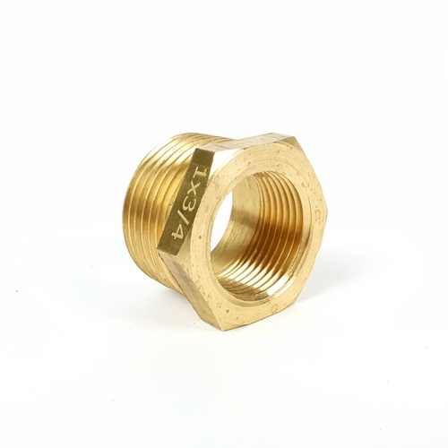 ANA ข้อต่อลดเหลี่ยมทองเหลือง 1x3/4 รุ่น TP-BU314