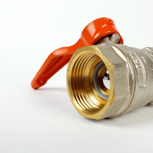 ANA บอลวาล์วทองเหลือง รูบี๊ก 1 รุ่น BV 114 ด้ามสีส้ม