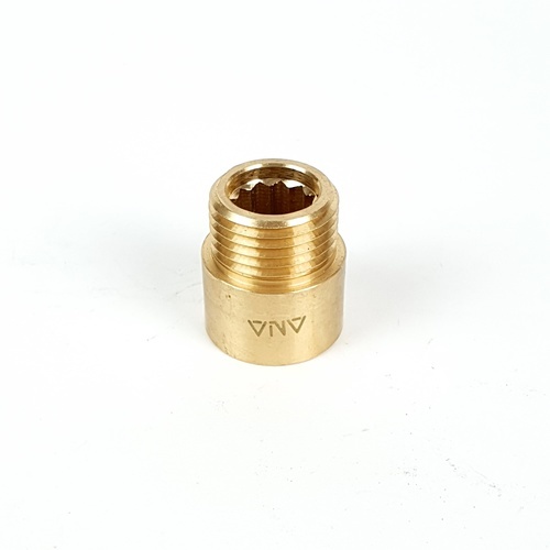 ANA ข้อต่อตรงทอเหลือง ผม. 1/2