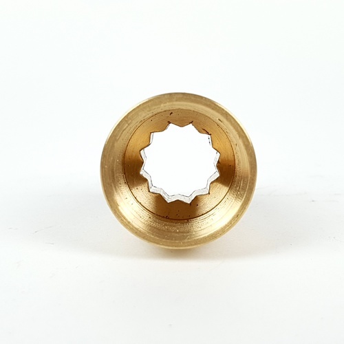 ANA ข้อต่อตรงทอเหลือง ผม. 1/2