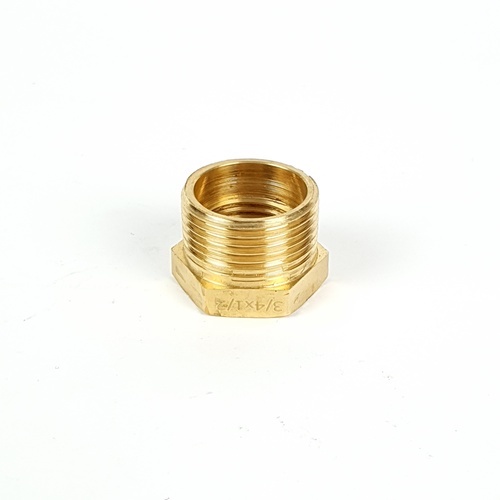 ANA ข้อต่อลดเหลี่ยมทองเหลือง ผผ. 3/4x1/2