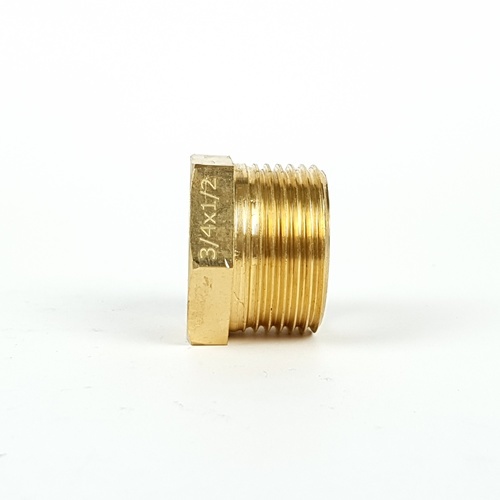 ANA ข้อต่อลดเหลี่ยมทองเหลือง ผผ. 3/4x1/2