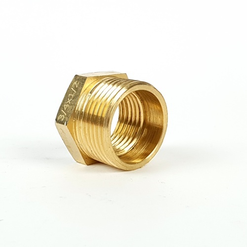 ANA ข้อต่อลดเหลี่ยมทองเหลือง ผผ. 3/4x1/2