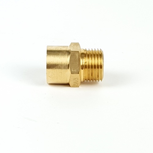 ANA ข้อต่อตรงทองเหลืองหกเหลี่ยม ผม. 1/2