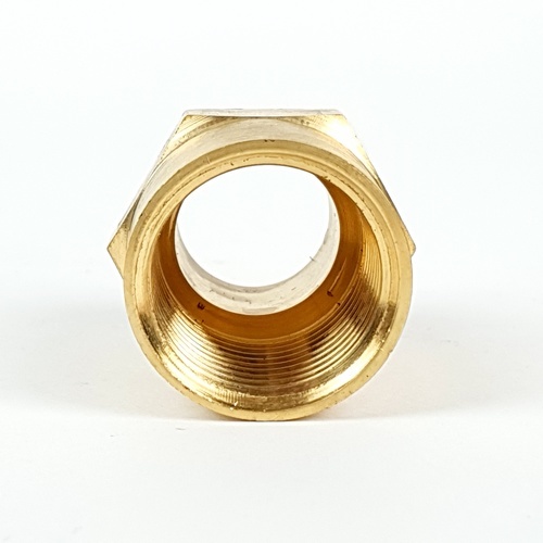 ANA ข้อต่อตรงทองเหลืองหกเหลี่ยม ผม. 1/2