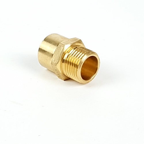 ANA ข้อต่อตรงทองเหลืองหกเหลี่ยม ผม. 1/2