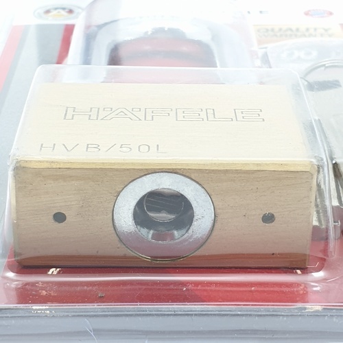 HAFELE กุญแจล็อคสายยูทองเหลือง ขนาด 50มม. สายยาว 482.01.985