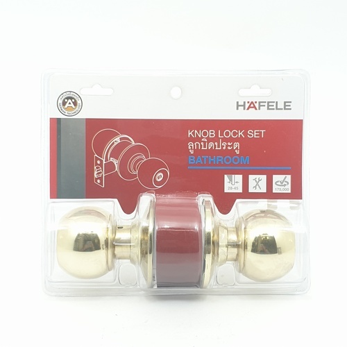 ลูกบิดห้องน้ำ สีทองเงา SUS 304-489.93.117