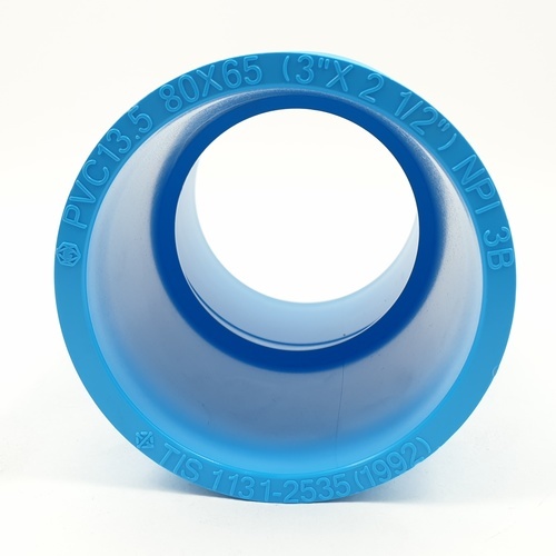 SCG ข้อต่อตรงลด หนา 3x2 1/2(80x65) ชั้น 13.5 สีฟ้า