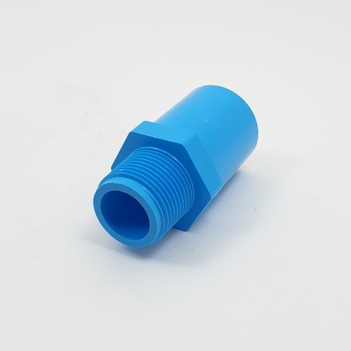 SCG ข้อต่อตรงเกลียวนอก หนา 3/4(20) ชั้น 13.5 สีฟ้า