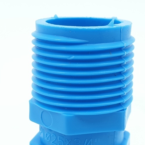 SCG หัวกันไหล เกลียวนอก PVC หนา 1