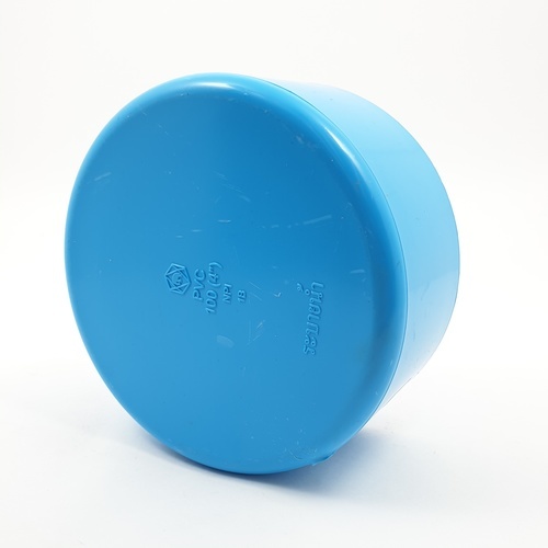 SCG ฝาครอบพีวีซี บาง 4(100) ชั้น 8.5 สีฟ้า