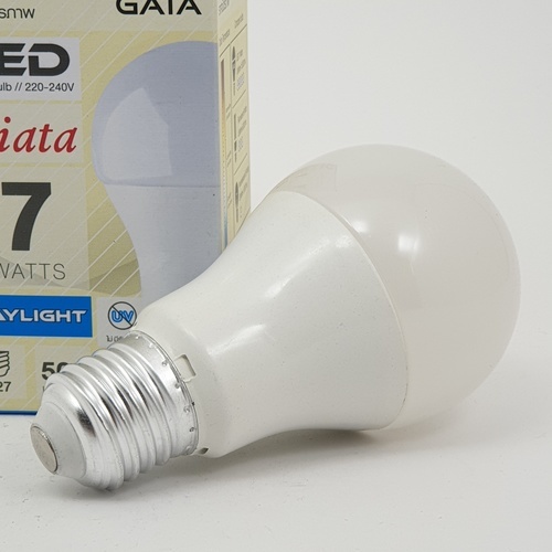 GATA หลอดไฟ LED E27 7w ฝาขุ่น แสงเดย์ไลท์