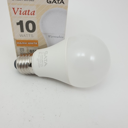 GATA หลอดไฟ LED E27 10W ฝาขุ่น แสงวอร์มไลท์