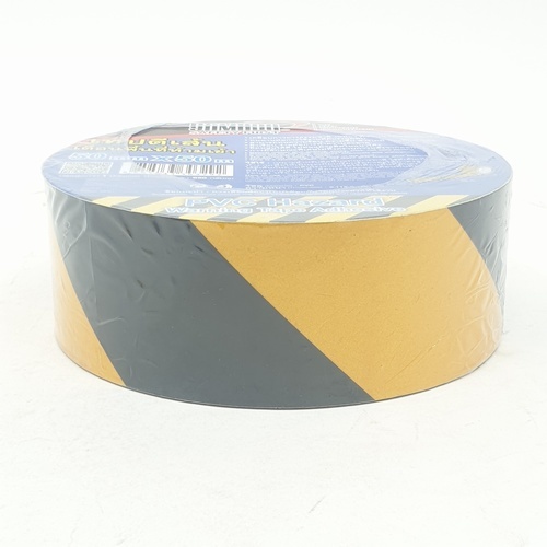 YAMADA เทปตีเส้นเตือนพื้นที่ห้ามเข้า ขนาด 2 นิ้วx50m สีเหลือง-ดำ