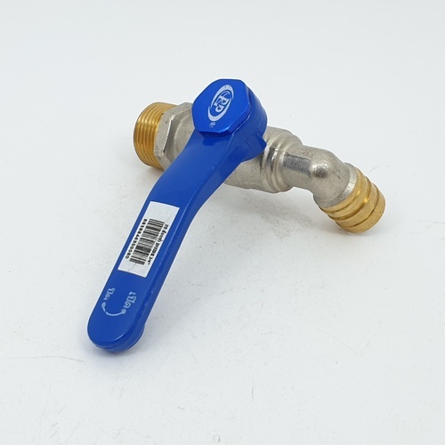 PP ก๊อกน้ำทองเหลือง (ก๊อกบ้าน) 3/4 สีน้ำเงิน