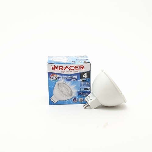 Racer หลอดไฟแอลอีดี MR16 แบบต่อตรง GU5.3 4W แสงเดย์ไลท์