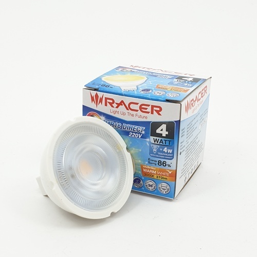 អំពូល LED MR16 Direct 4W GU5.3 ពន្លឺលឿង Racer