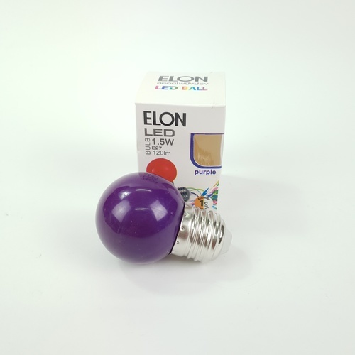 EILON หลอดไฟปิงปอง 1.5W รุ่น BL-G45-Y001 สีม่วง