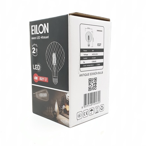 EILON หลอด LED ฟิลาเมนต์ Edison E27 4 วัตต์  รุ่น GY-G95