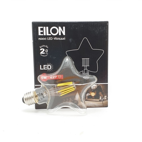 EILON หลอด LED ฟิลาเมนต์แบบดาว Edison E27  6 วัตต์  รุ่น GY-G95