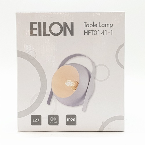 EILON โคมไฟตั้งโต๊ะวินเทจ 40 W รุ่น HFT0141-1 ขั้ว E27 สีขาว
