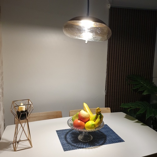 EILON โคมไฟแขวนกระจกลอฟท์ รุ่น ZS-047 สีเงิน