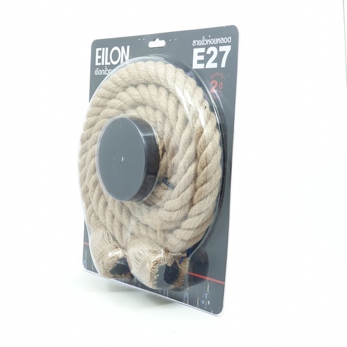EILON ขั้วห้อยสายไฟ แบบเชือก GY-38 ยาว 100 ซม.สีน้ำตาลอ่อน
