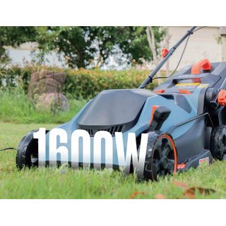 SENIX รถเข็นตัดหญ้าไฟฟ้า ขนาด380มม. 1,600W รุ่นLPPE16-M1-EU สีน้ำเงินดำ (พ่วงสายไฟ8เมตร)