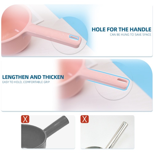 GOME ขันน้ำพลาสติกมีด้าม ขนาด 17x27.8x11ซม. รุ่น GX7993 คละสี (ฟ้า-เขียว-ชมพู)