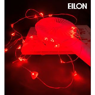 EILON ไฟเทศกาลรูปหัวใจ 2m รุ่น JRDS-06 สีแดง