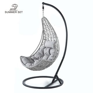 (1/3)SUMMER SET  ชิงช้ารังนก  รุ่น MUNIA  ขนาด 76.5×83×128 ซม.  สีเทา