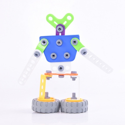 TOYS ของเล่นบล็อคประกอบรถก่อสร้าง (92ชิ้น)#J-7701 ขนาด (30x8x23 ซม.)