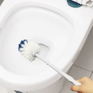 ICLEAN แปรงขัดสุขภัณฑ์หัวกลม GTG56252 ขนาด 8.5x8.5x38 cm. สีทูโทน