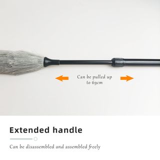 ICLEAN ไม้ปั่ดฝุ่นพลาสติกปรับระดับได้ รุ่น DSU149 ขนาด10x10x120 ซม. สีเหลือง-เทา