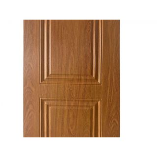 WELLINGTAN ประตูภายใน UPVC บานทึบ 2 ฟักตรง รุ่น UPVC-W701 ขนาด 80x200 ซม. สี Yellow cherry