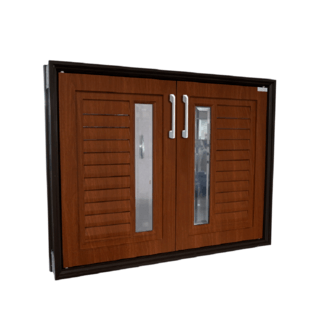 CLOSE บานซิงค์คู่ ABS BROWNIE 85.5x65.5 ซม. สีน้ำตาลพรีเมี่ยม