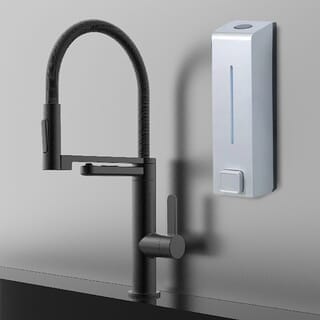 Primo ที่กดสบู่เหลว 1 ช่อง ความจุ 600 มล. รุ่น SD63-SL ขนาด 6x9x23.2ซม. สีเทา