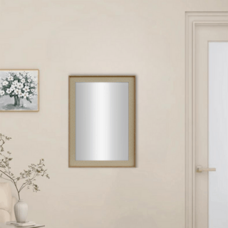 Nice กระจกมีกรอบทรงเหลี่ยม (PS) รุ่น อาคิตะ ขนาด 40x60 ซม. สีน้ำตาล 