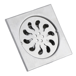 Verno ตะแกรงกันกลิ่นสเตนเลส 304 รุ่น PQS-SBY09 ขนาด 9.6x9.6x2 ซม. สีสเตนเลส