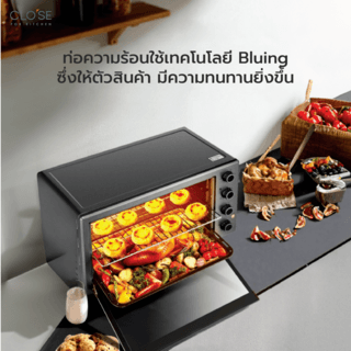 CLOSE เตาอบไฟฟ้า ความจุ 60 ลิตร  2100w. รุ่น JK60A  สีเทา