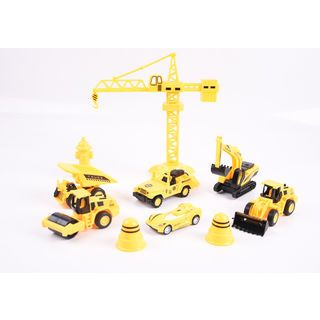 TOYS ชุดของเล่นพาหนะเซตก่อสร้าง บรรจุ6คัน สีเหลือง#838-16A(45x6x32ซม.)

