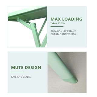 SUMMER SET ชุดโต๊ะสนาม 2 ที่นั่ง รุ่น GREENERY โต๊ะ: 60x60x71ซม. เก้าอี้: 50x42x84 ซม. สีเขียวอ่อน 