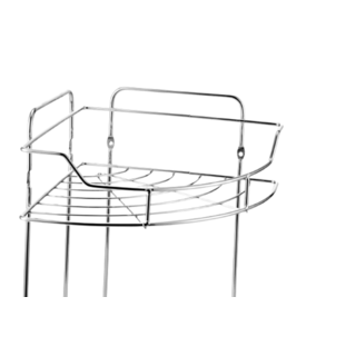 Iris ตะแกรงชั้นวางของอเนกประสงค์เข้ามุม 2 ชั้น รุ่น โนล่า PQS-TQ-0931B ขนาด 34x25x34 ซม.