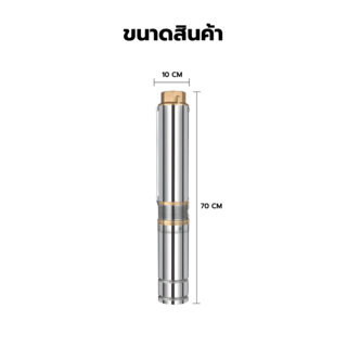 MIZUMA ปั๊มบาดาลโซล่าเซลล์  รุ่น 4DLR12-75-110-1100-A/D