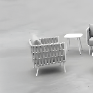 SUMMER SETเก้าอี้ outdoor อลูมิเนียม Lipe ขนาด 78x72x69 ซม. สีเทาอ่อน