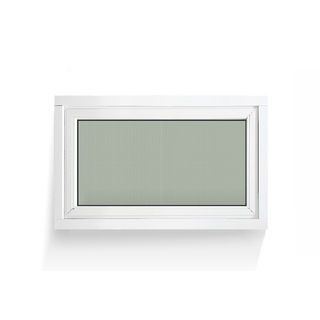 WELLINGTAN หน้าต่างอะลูมิเนียม บานกระทุ้ง 80x50ซม. สีขาว พร้อมมุ้ง