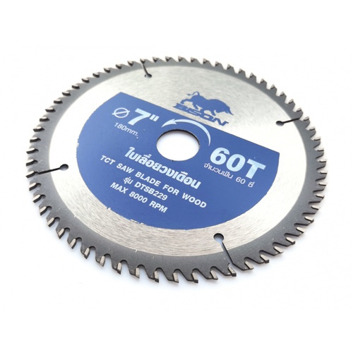BISON ใบเลื่อยวงเดือน DTSB229 7x60Tx1.5x2.2x25.4-20mm