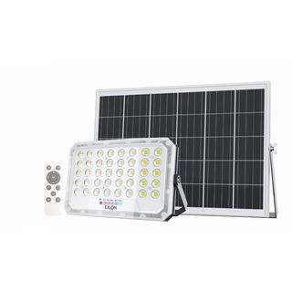 EILON โคมฟลัดไลท์โซล่าเซลส์ MOON KNIGHT รุ่นTP-S-FL-100DL +รีโมท  Monocrystalline silicon 100W แสงเดย์ไลท์